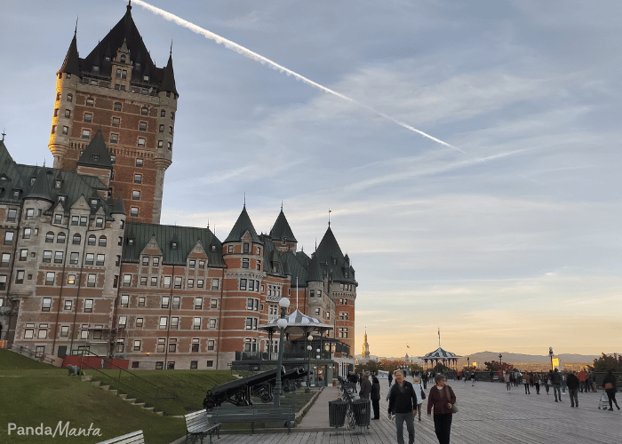 Ville de Québec, château Frontenac - Itinéraire Québec, Canada - PandaManta - Blog voyage