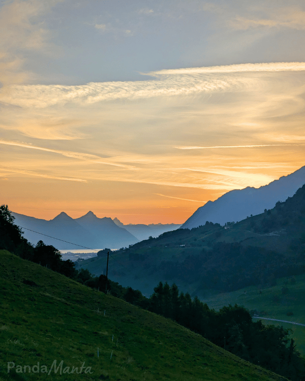 Vue du camping Hotstetten - Roadtrip Suisse - PandaManta Blog Voyage