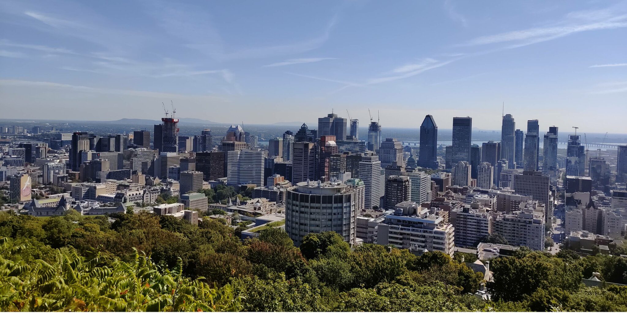 Montréal, Québec, Canada vue de haut - PandaManta - Blog voyage