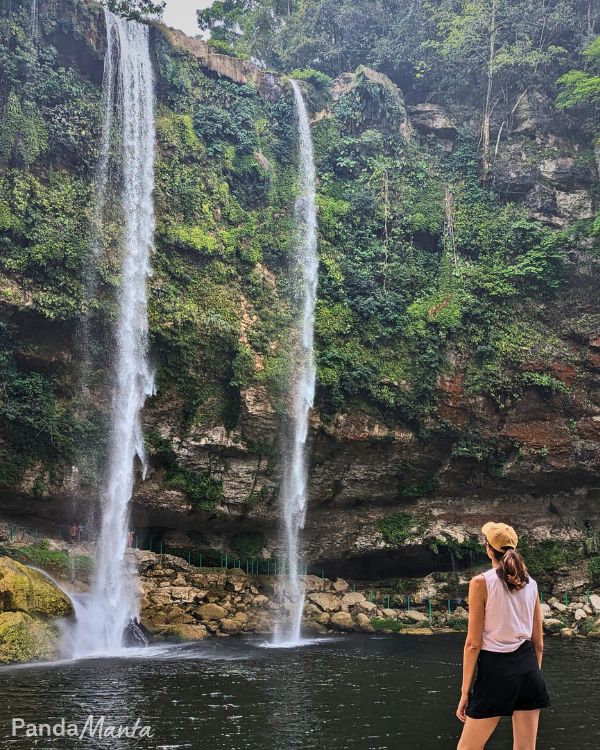 Cascades jumelles de Misol-Ha à Palenque au Mexique