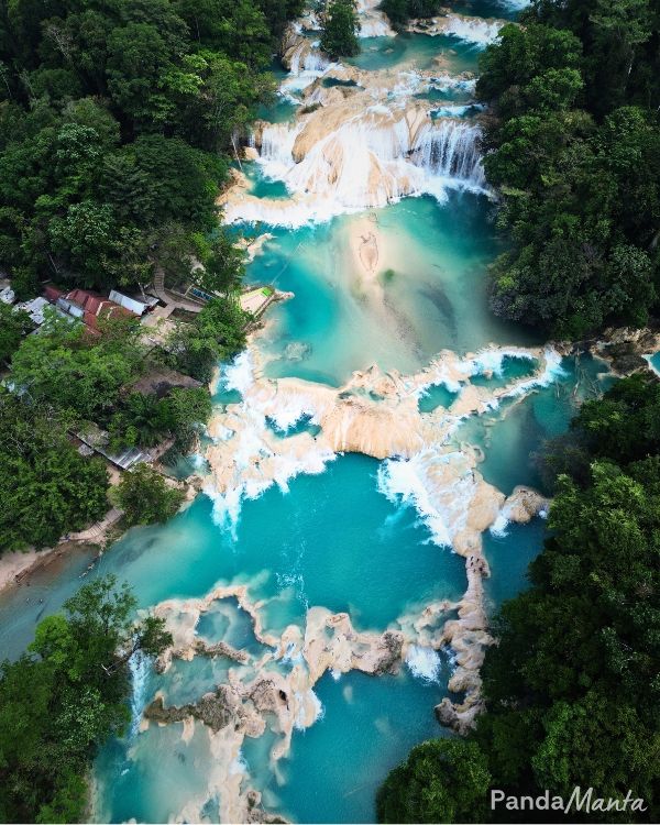 Cascades Agua Azul près de Palenque au mexique