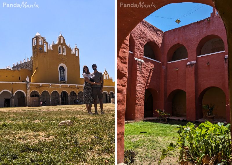 Intérieur du couvent d'Izamal au Mexique