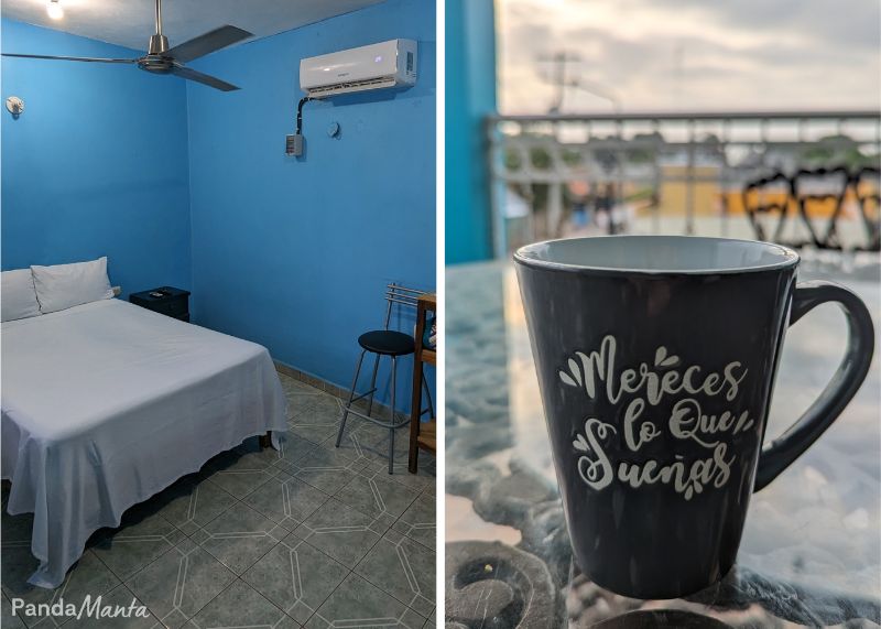 Notre logement à Bacalar au Mexique