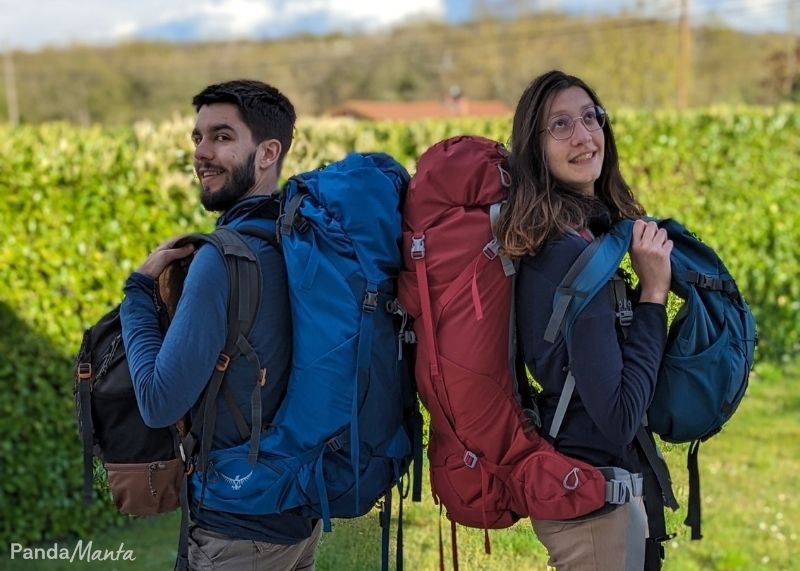 Le grand départ avec nos sacs à dos - Pandamanta - Blog voyage